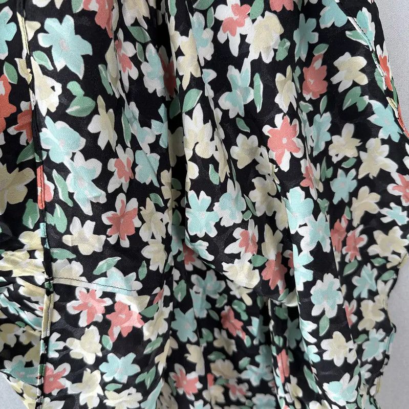 Yves Saint Laurent YSL Floral Print Summer Dress Medium 0089 Size M / US 6-8 / IT 42-44 - 4 Thumbnail