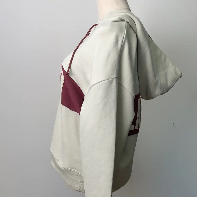 Yves Saint Laurent YSL Light Gray Cotton Women's Hoodie 0089 Size L / US 10 / IT 46 - 3 Thumbnail