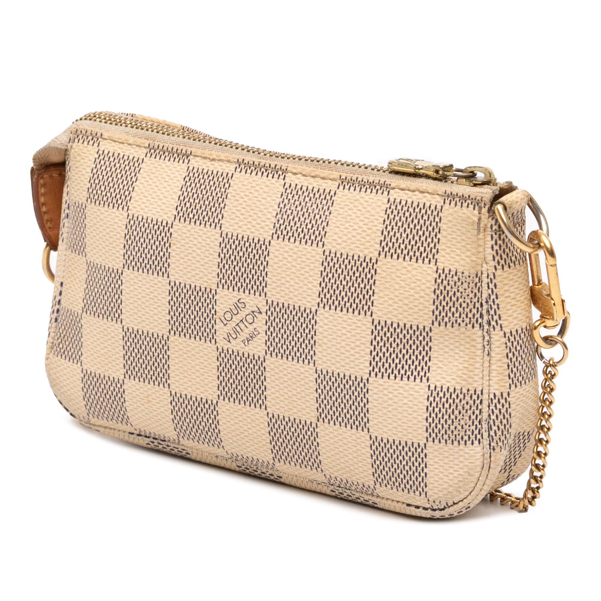 Louis Vuitton Louis Vuitton Damier Azur Mini Pochette Accessoires Size ONE SIZE - 2 Thumbnail