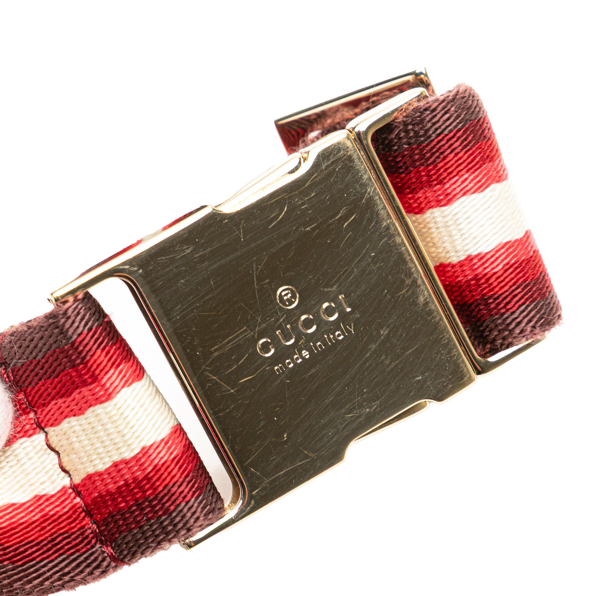 Gucci Gucci GG Canvas Web Double Pocket Belt Bag Size ONE SIZE - 9 Thumbnail