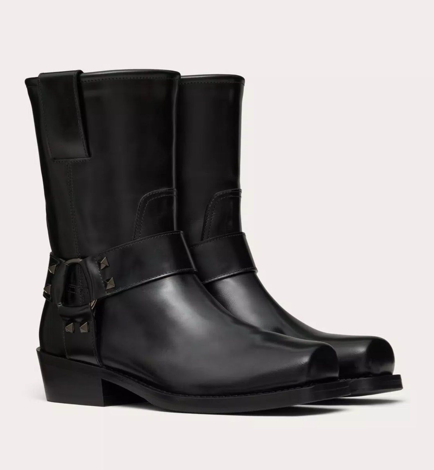 Valentino Valentino Rockstud Biker Ankle Boots SIZE 40.5 Size ONE SIZE - 2 Thumbnail