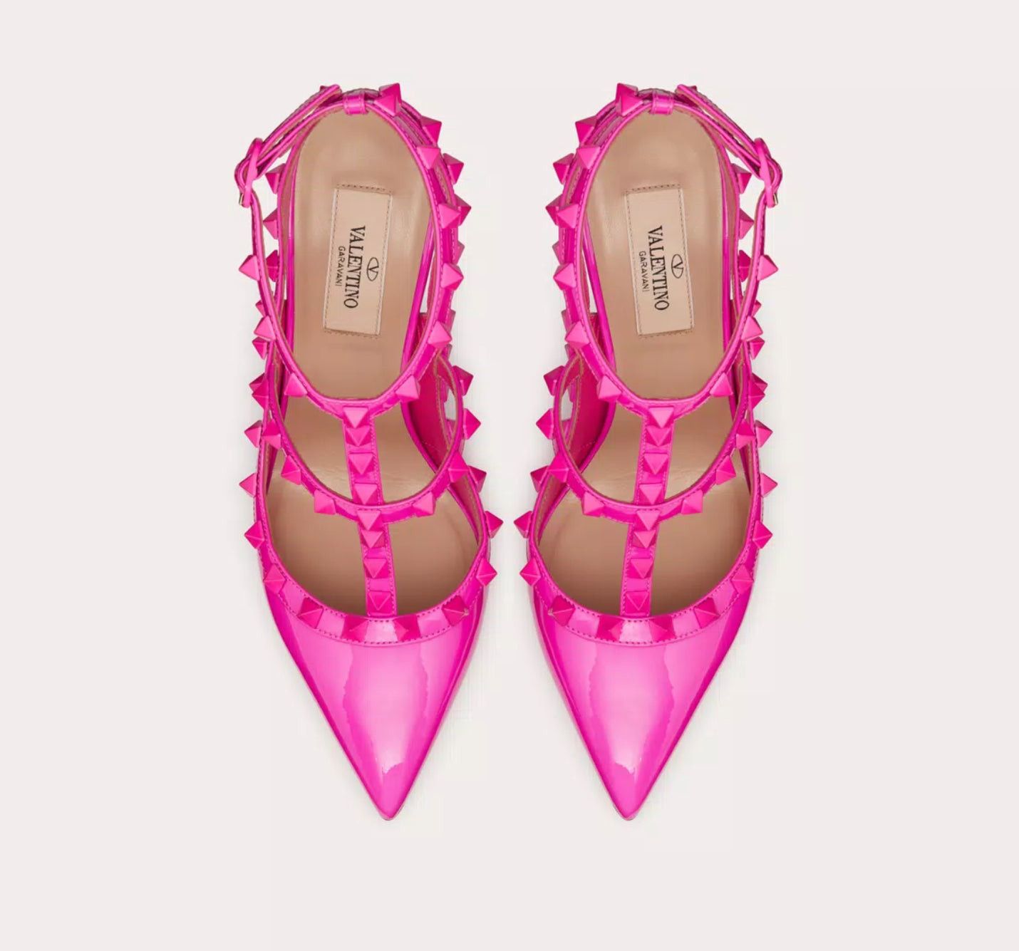 Valentino Valentino Rockstud Tonal Studs Ankle Strap Pumps SIZE 39 Size ONE SIZE - 3 Thumbnail