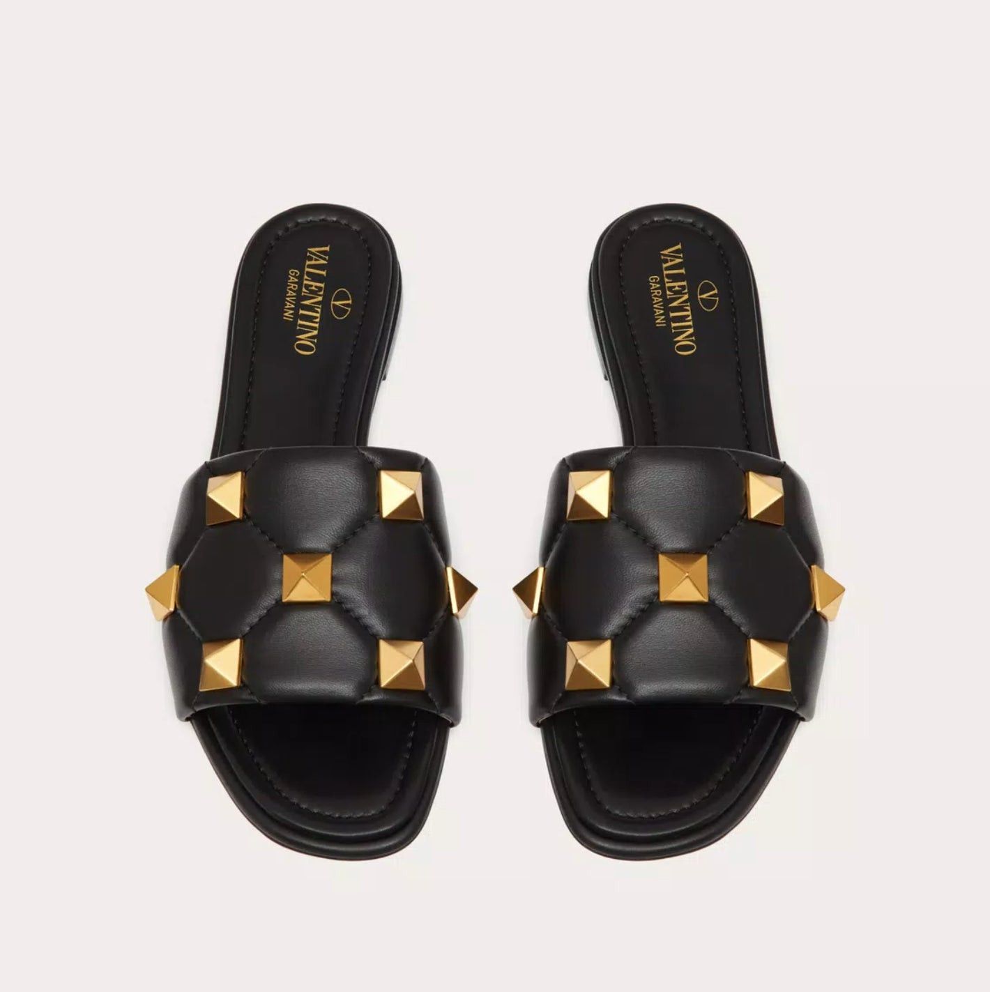 Valentino Valentino Roman Stud Slide Sandals SIZE 37 Size ONE SIZE - 3 Thumbnail