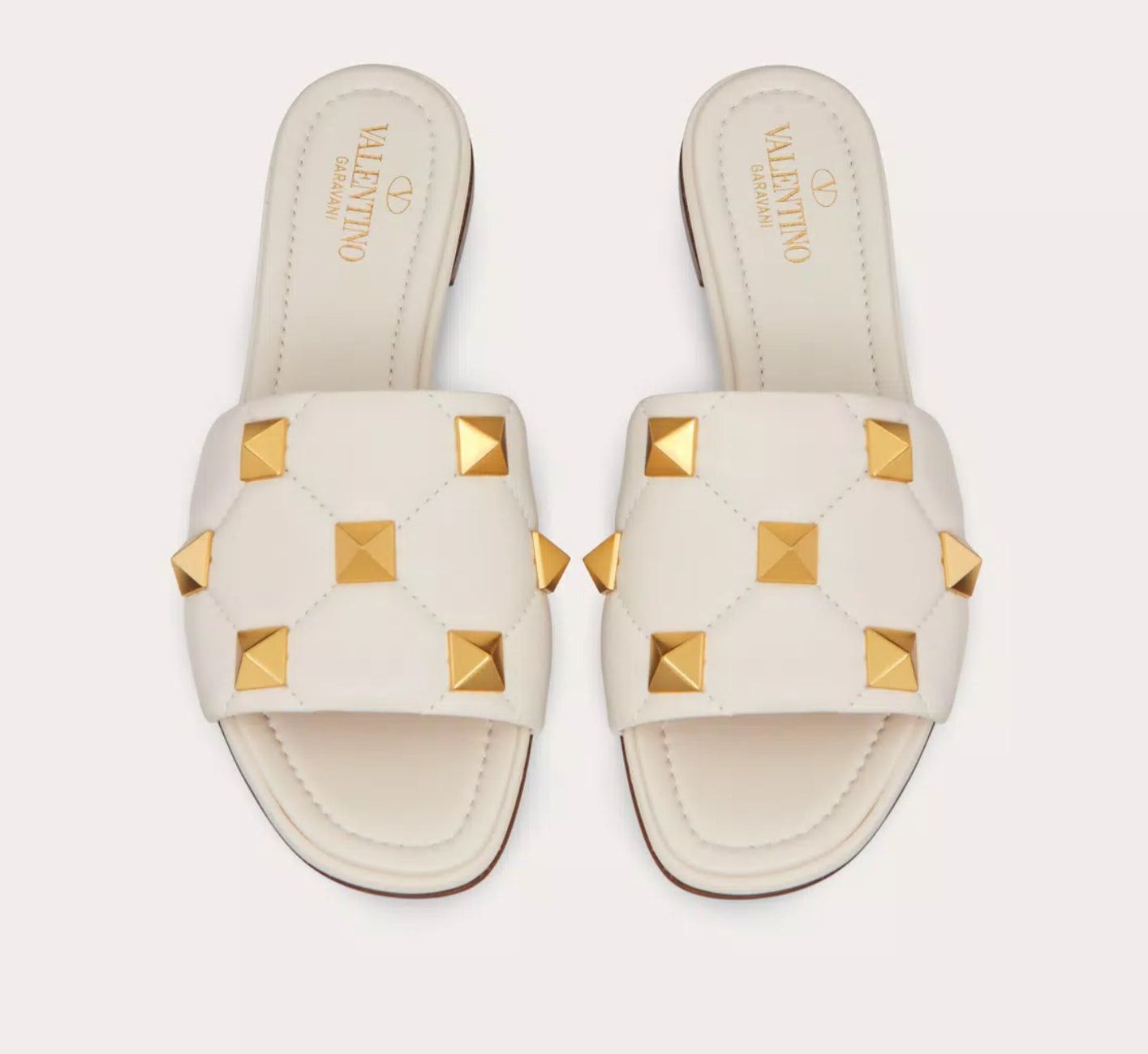 Valentino Valentino Roman Stud Slide Sandals SIZE 37 Size ONE SIZE - 3 Thumbnail