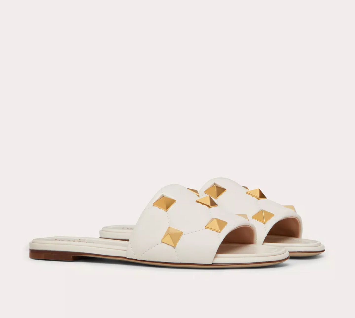Valentino Valentino Roman Stud Slide Sandals SIZE 37 Size ONE SIZE - 2 Thumbnail