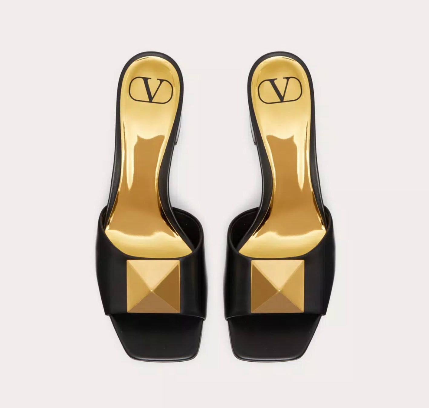Valentino Valentino One Stud Slide Sandals SIZE 40 Size ONE SIZE - 3 Thumbnail