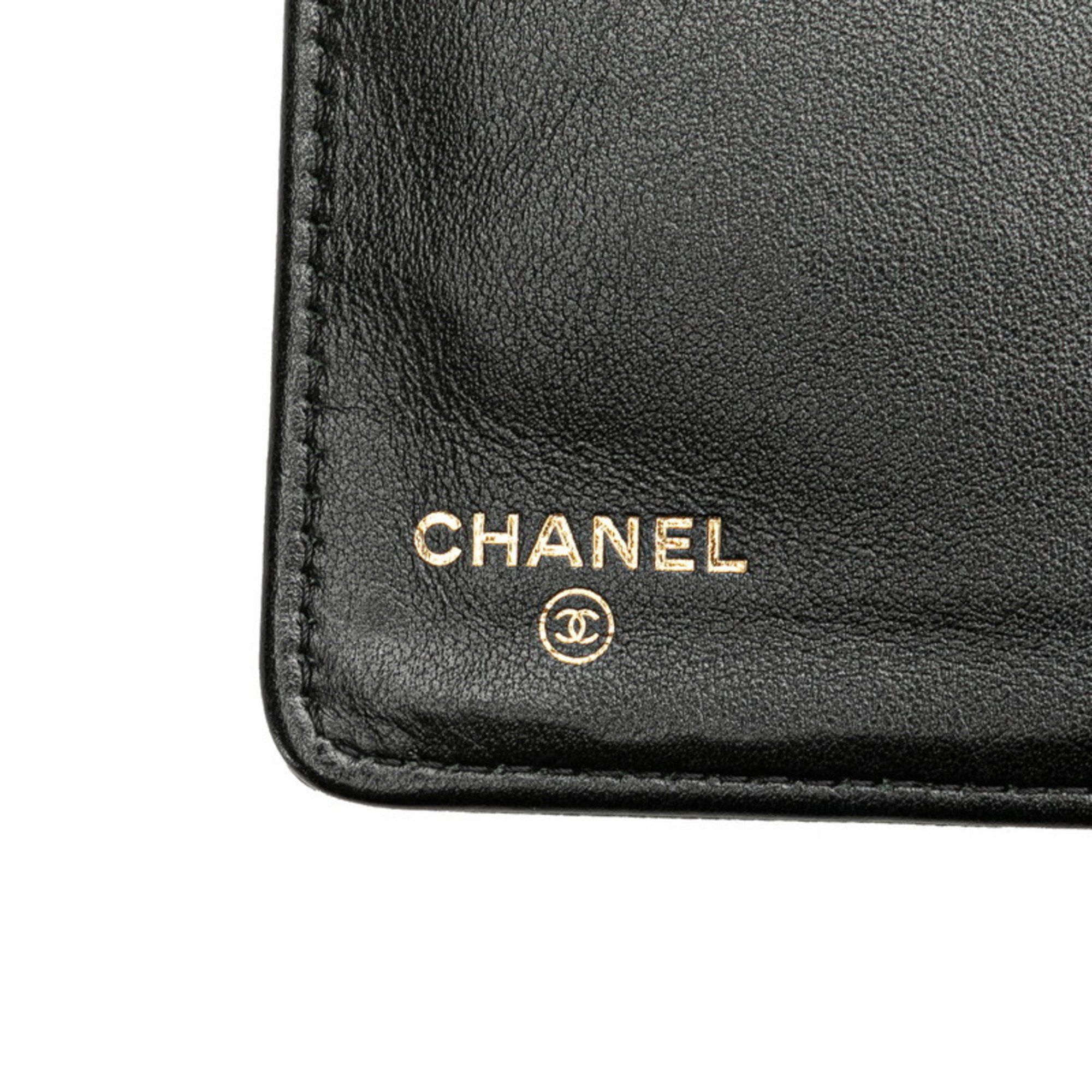 Chanel CHANEL Boy Chanel Long Wallet in Black with Antique Gold Hardware and Caviar Leather, Women's Size ONE SIZE - 9 Thumbnail