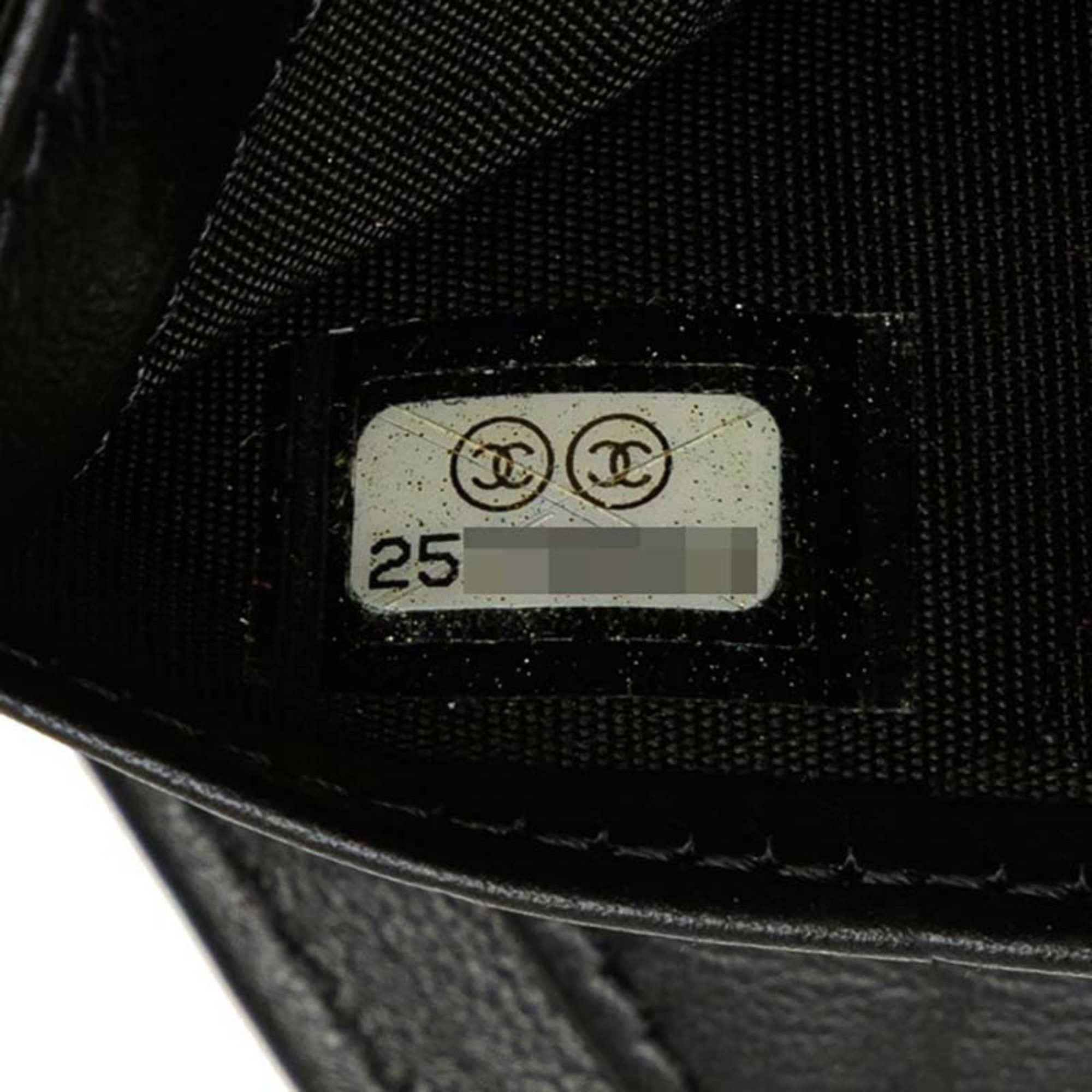 Chanel CHANEL Boy Chanel Long Wallet in Black with Antique Gold Hardware and Caviar Leather, Women's Size ONE SIZE - 10 Thumbnail