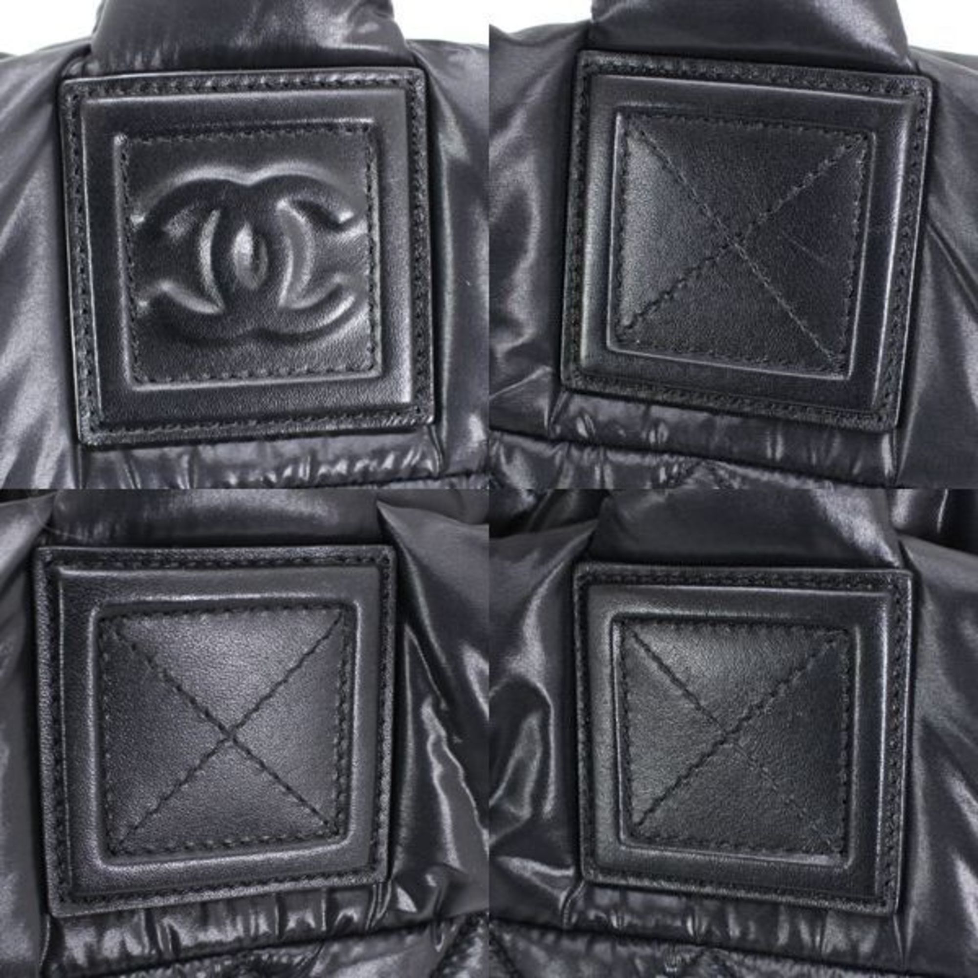 Chanel Chanel Coco Cocoon PM Small Tote Bag, Black Nylon with Mark, Women's, KM3144 Size ONE SIZE - 9 Thumbnail