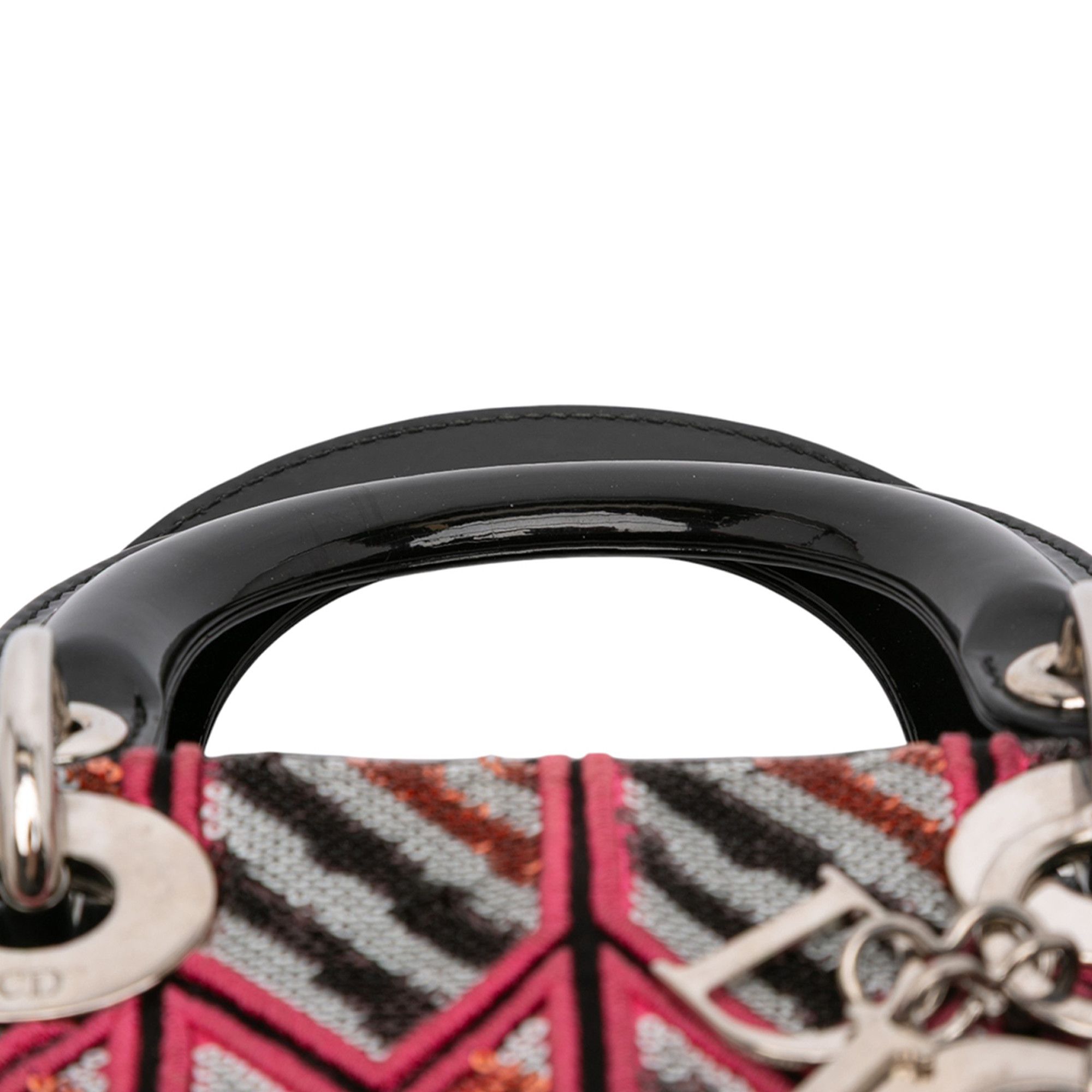 Dior Dior Mini Patent Sequined Lady Dior Size ONE SIZE - 9 Thumbnail