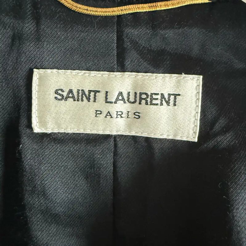 Yves Saint Laurent YSL Black Wool Ladies Jacket 0089 Size ONE SIZE - 3 Thumbnail
