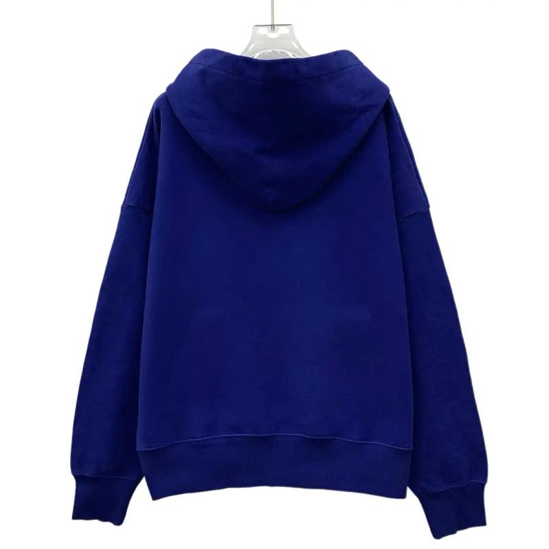 Yves Saint Laurent Saint Laurent Blue Cotton Women's Hoodie 0089 Size M / US 6-8 / IT 42-44 - 2 Thumbnail