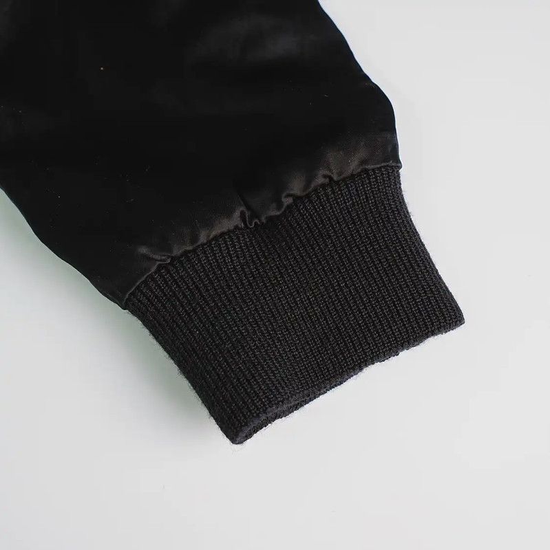 Yves Saint Laurent YSL Black Polyester Logo Jacket for Women 0089 Size L / US 10 / IT 46 - 9 Thumbnail