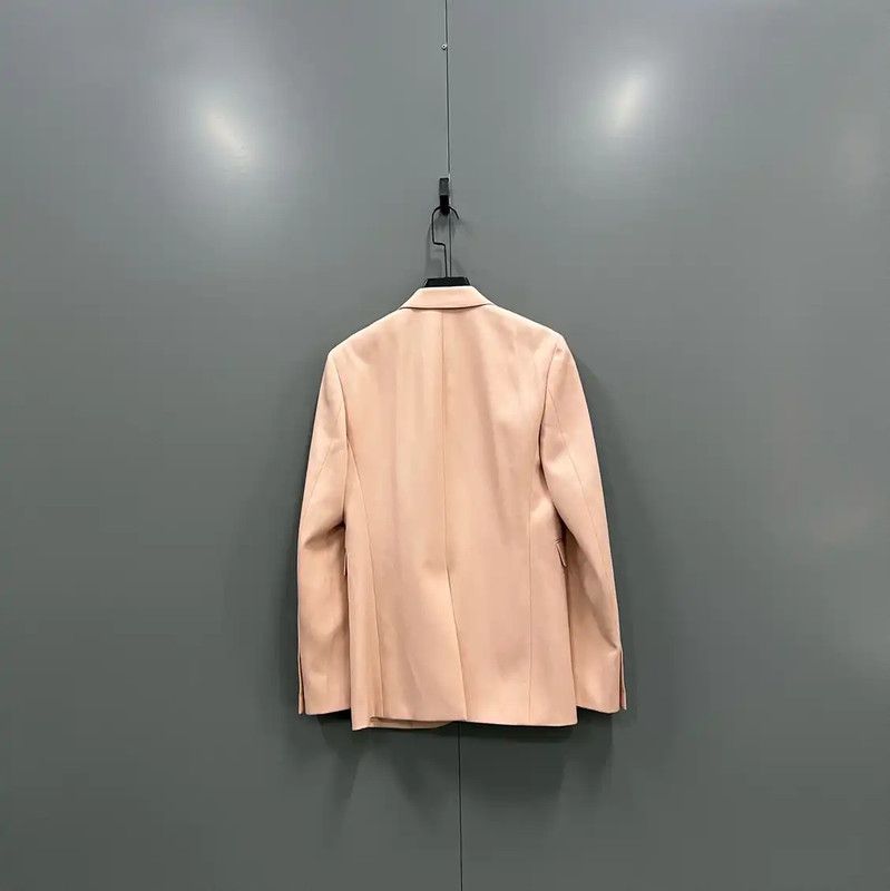 Yves Saint Laurent YSL Women's Pink Cotton Blazer for Spring & Autumn 0089 Size ONE SIZE - 2 Thumbnail