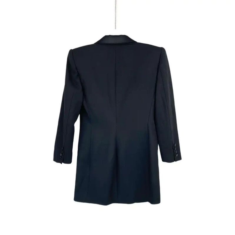 Yves Saint Laurent YSL Black Wool Dress for Women 0089 Size ONE SIZE - 2 Thumbnail
