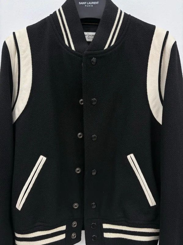 Yves Saint Laurent YSL Black Wool Ladies Jacket Size L 0089 Size L / US 10 / IT 46 - 5 Thumbnail