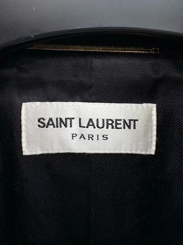 Yves Saint Laurent YSL Black Wool Ladies Jacket Size L 0089 Size L / US 10 / IT 46 - 3 Thumbnail