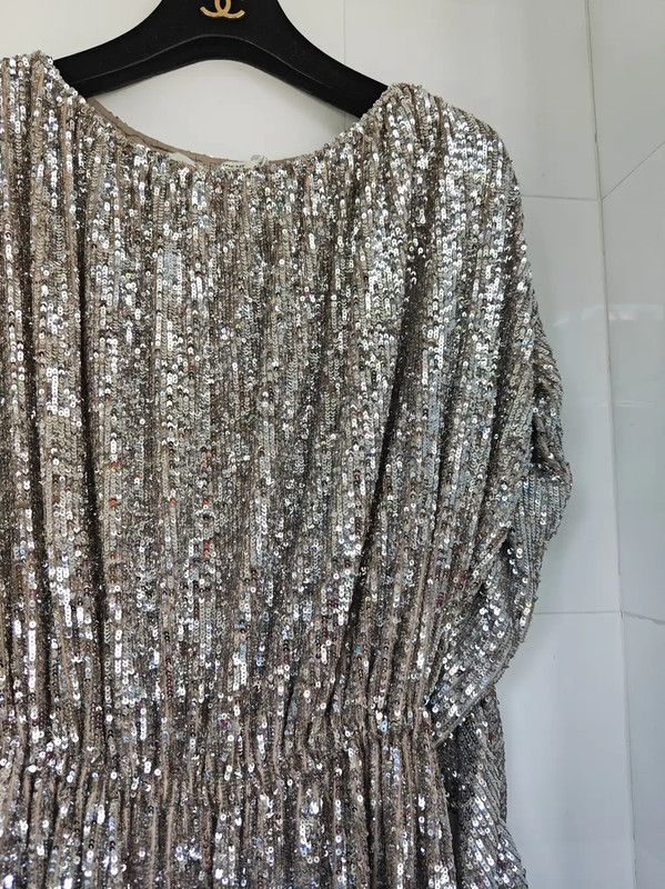 Yves Saint Laurent YSL Elegant Spring Cocktail Long Sleeve Dress 0089 Size S / US 4 / IT 40 - 3 Thumbnail