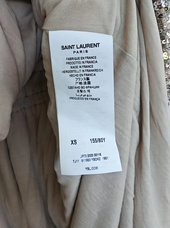 Yves Saint Laurent YSL Elegant Spring Cocktail Long Sleeve Dress 0089 Size S / US 4 / IT 40 - 5 Thumbnail