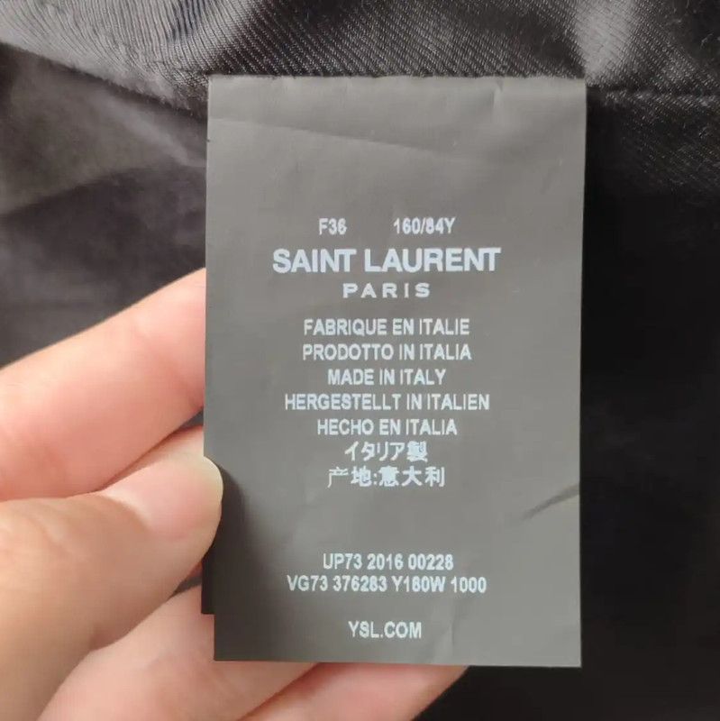 Yves Saint Laurent YSL Black Cotton Women's Jacket Size XS 0089 Size XS / US 0-2 / IT 36-38 - 4 Thumbnail