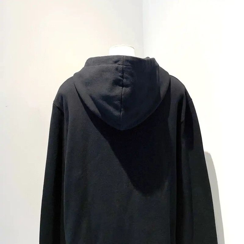 Yves Saint Laurent YSL Black Cotton Long Sleeve Hoodie 0089 Size M / US 6-8 / IT 42-44 - 10 Thumbnail