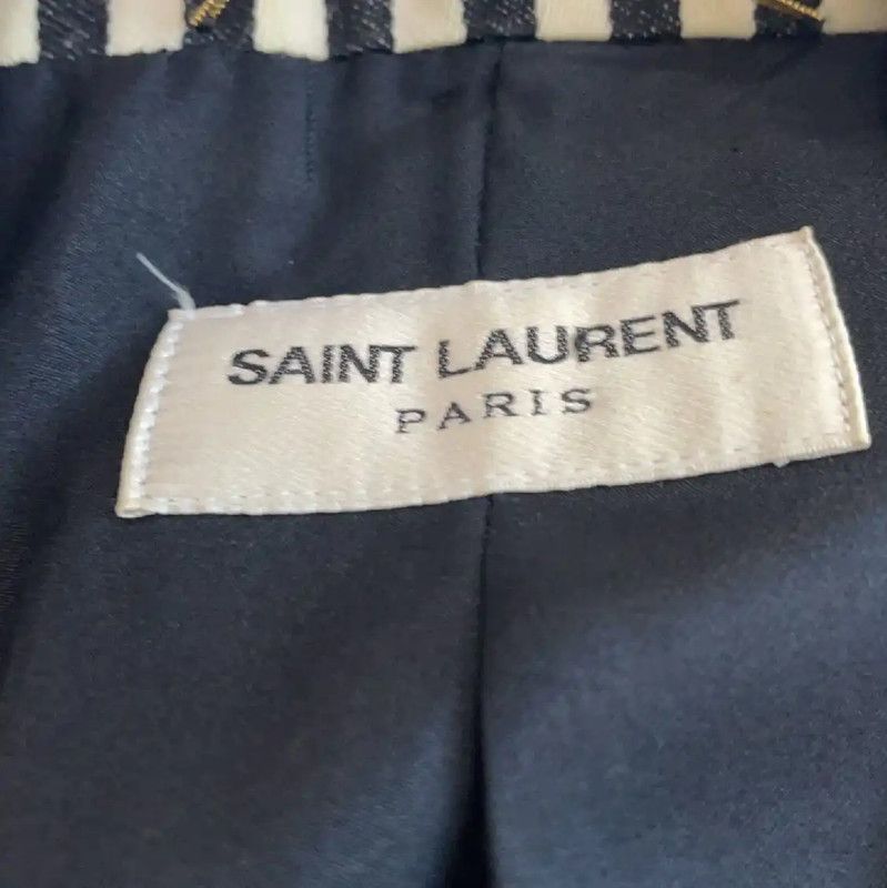 YSL Striped Cotton Blazer for Women 0089