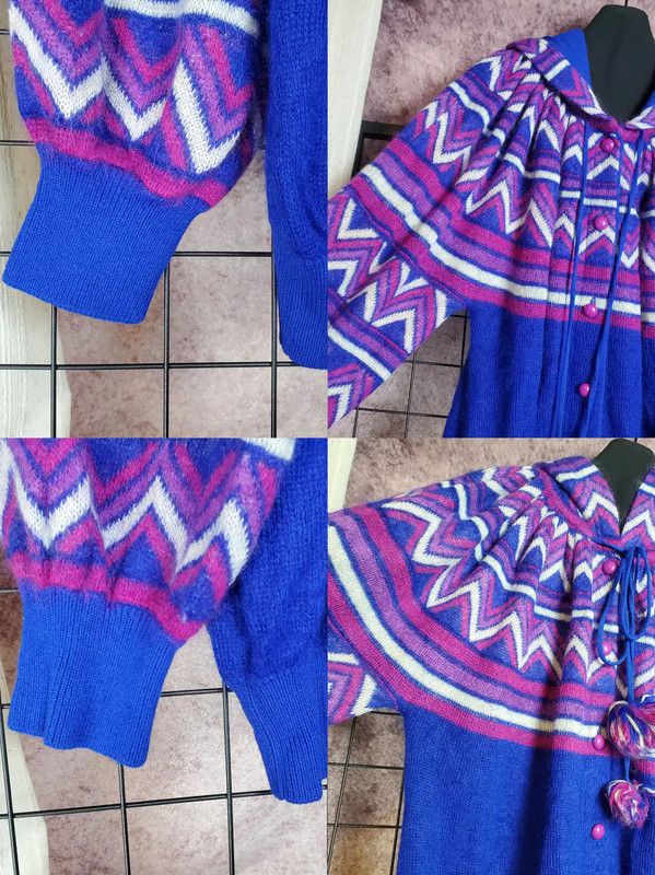 Yves Saint Laurent YSL Blue Wool Blend Long Sleeve Knitted Top 0089 Size M / US 6-8 / IT 42-44 - 5 Thumbnail