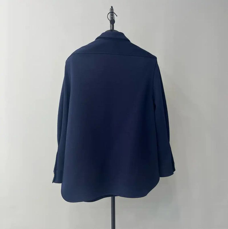 Yves Saint Laurent YSL Wool Coat for Women in Blue 0089 Size M / US 6-8 / IT 42-44 - 2 Thumbnail