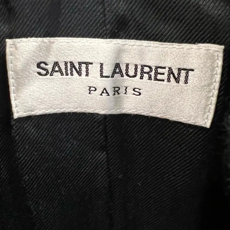 Yves Saint Laurent YSL Gray Wool Women's Jacket L Size 0089 Size L / US 10 / IT 46 - 4 Thumbnail