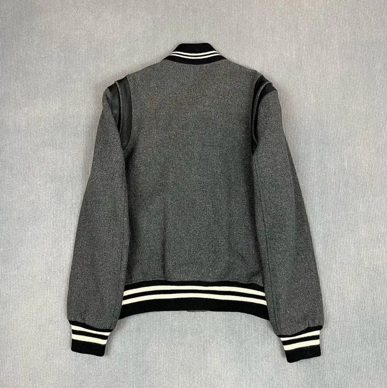 Yves Saint Laurent YSL Gray Wool Women's Jacket L Size 0089 Size L / US 10 / IT 46 - 2 Thumbnail