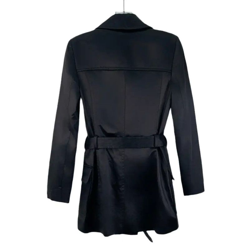 Yves Saint Laurent YSL Black Cotton Women's Jacket Size XXS 0089 Size XXS / US 00 / IT 34 - 2 Thumbnail