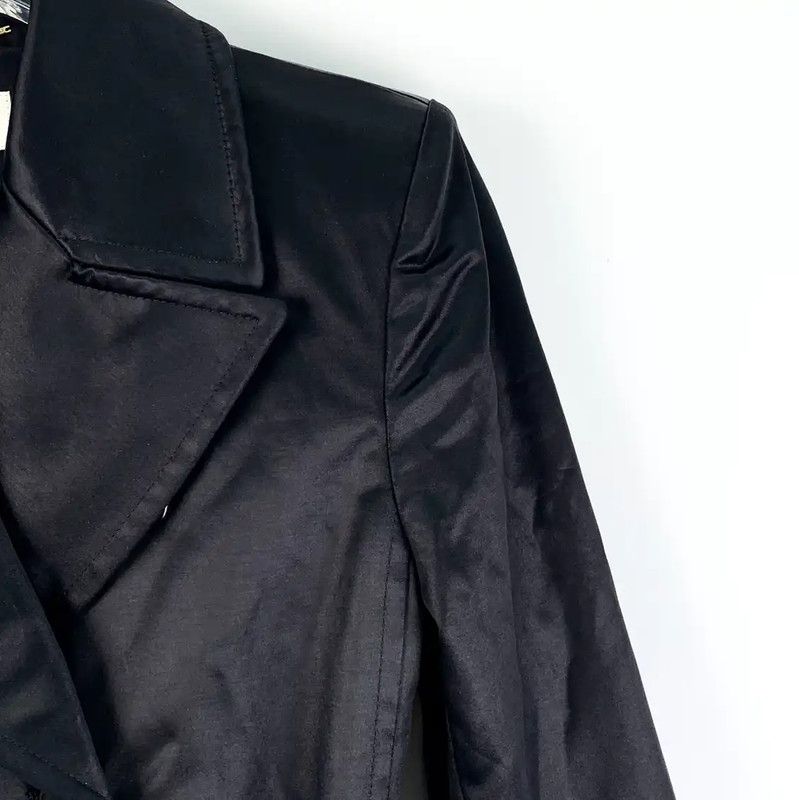Yves Saint Laurent YSL Black Cotton Women's Jacket Size XXS 0089 Size XXS / US 00 / IT 34 - 3 Thumbnail