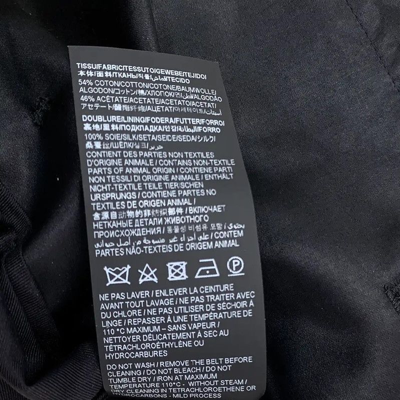 Yves Saint Laurent YSL Black Cotton Women's Jacket Size XXS 0089 Size XXS / US 00 / IT 34 - 7 Thumbnail