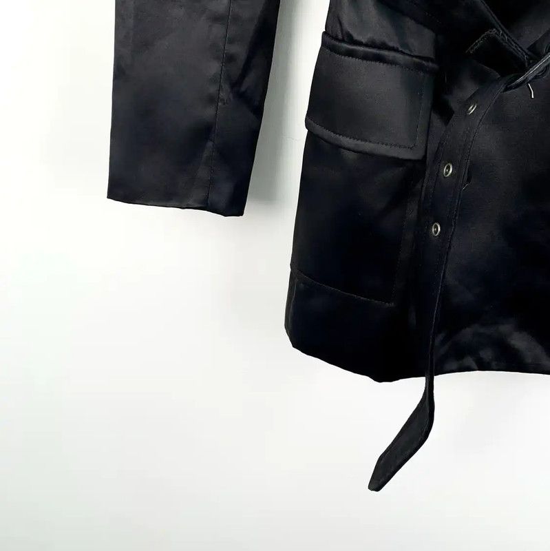 Yves Saint Laurent YSL Black Cotton Women's Jacket Size XXS 0089 Size XXS / US 00 / IT 34 - 4 Thumbnail