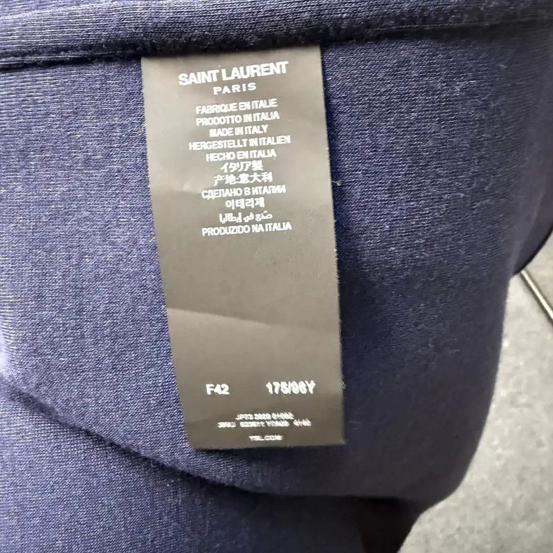 Yves Saint Laurent YSL Blue Wool Jacket for Women 0089 Size L / US 10 / IT 46 - 4 Thumbnail