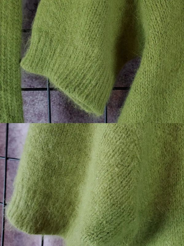 Yves Saint Laurent YSL Lightweight Green Cashmere Knit Top 0089 Size M / US 6-8 / IT 42-44 - 6 Thumbnail