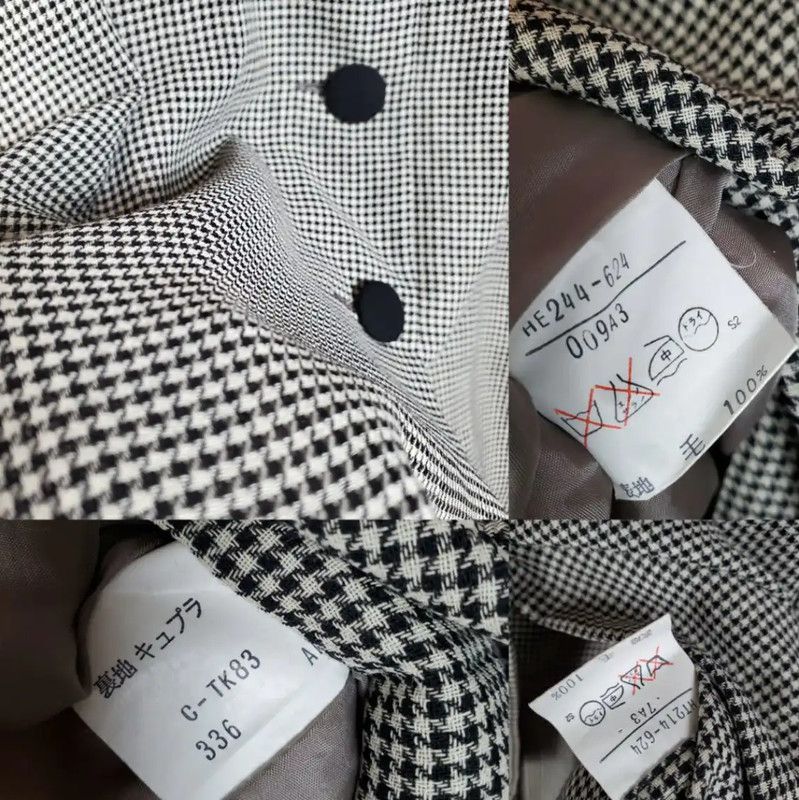 Yves Saint Laurent YSL Summer White Wool Houndstooth Cardigan 0089 Size M / US 6-8 / IT 42-44 - 10 Thumbnail
