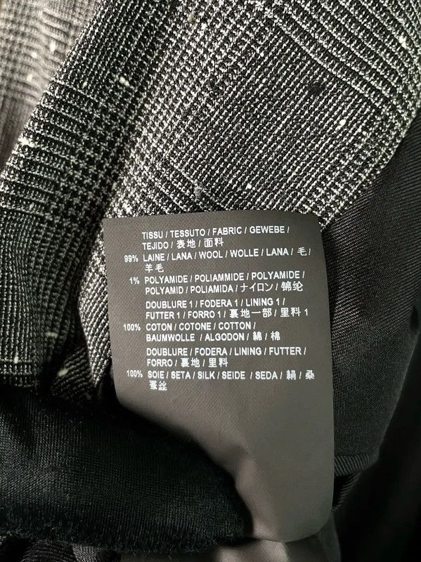 Yves Saint Laurent YSL Women's Black Gray Wool Jacket 0089 Size S / US 4 / IT 40 - 9 Thumbnail