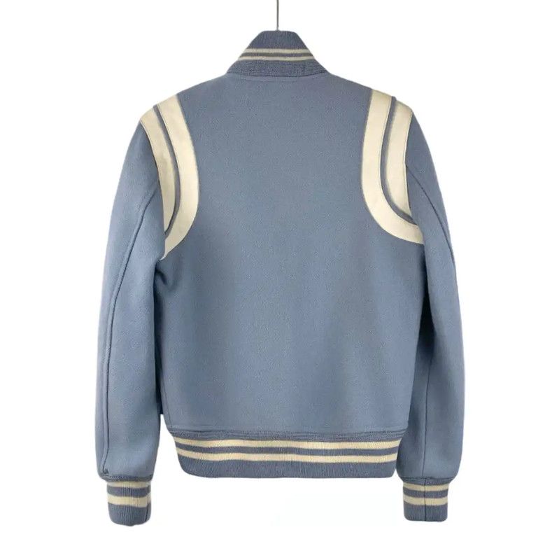 Yves Saint Laurent YSL Blue Wool Women's Jacket XS 0089 Size XS / US 0-2 / IT 36-38 - 2 Thumbnail