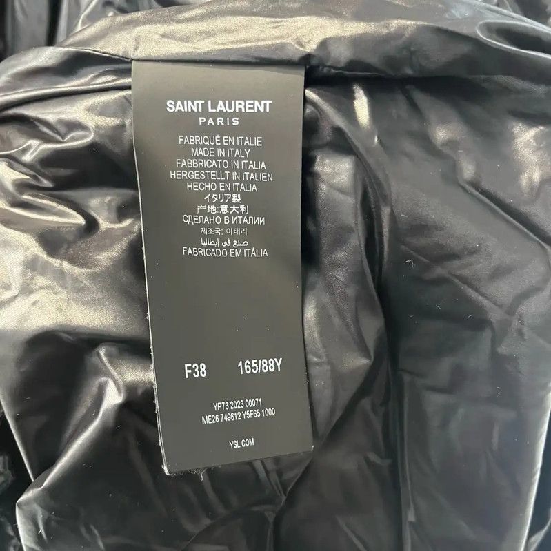 Yves Saint Laurent YSL Winter Black Nylon Women's Puffer Coat 0089 Size M / US 6-8 / IT 42-44 - 4 Thumbnail