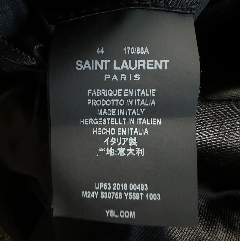 Yves Saint Laurent YSL Black Embroidered Mid-Length Coat for Women 0089 Size M / US 6-8 / IT 42-44 - 8 Thumbnail