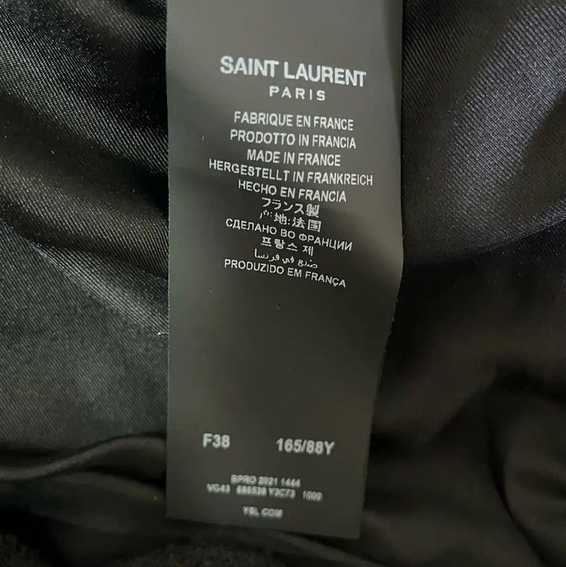 Yves Saint Laurent YSL Black Wool Women's Jacket for Spring and Autumn 0089 Size M / US 6-8 / IT 42-44 - 7 Thumbnail