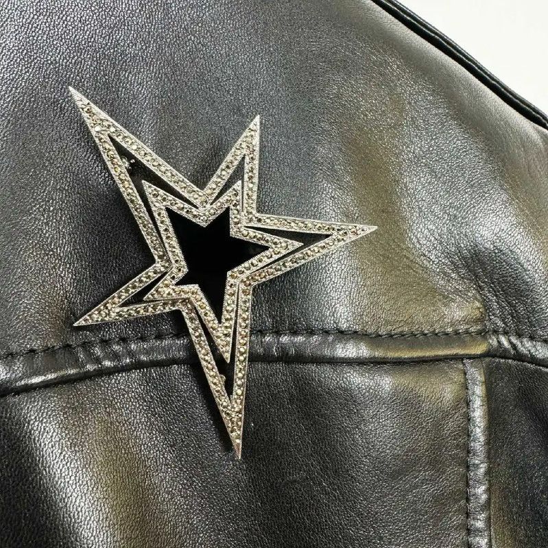 Yves Saint Laurent YSL Black Leather Women's Jacket Size S 0089 Size S / US 4 / IT 40 - 7 Thumbnail