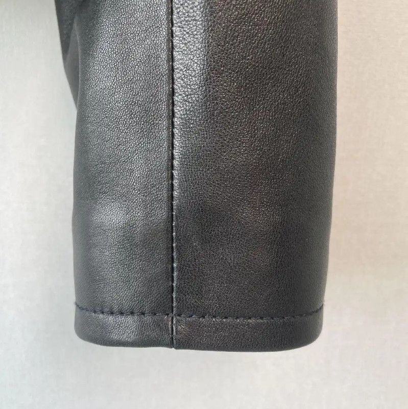 Yves Saint Laurent YSL Black Leather Women's Jacket Size S 0089 Size S / US 4 / IT 40 - 7 Thumbnail
