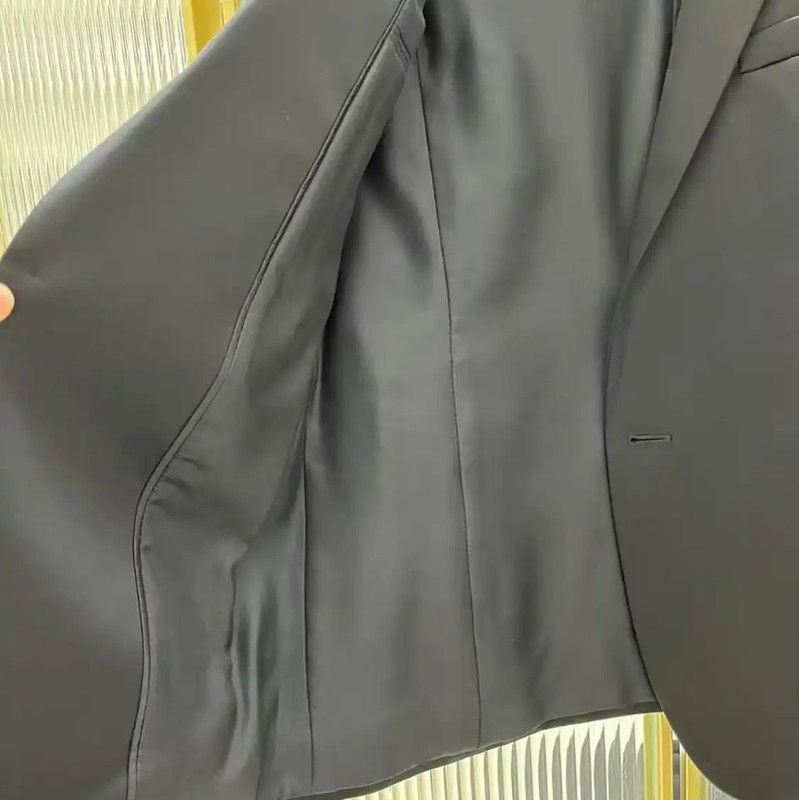 Yves Saint Laurent YSL Black Wool Long Cardigan for Women 0089 Size S / US 4 / IT 40 - 4 Thumbnail