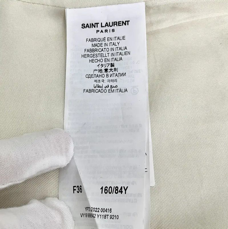 Yves Saint Laurent Saint Laurent Beige Ladies Cardigan 0089 Size XS / US 0-2 / IT 36-38 - 6 Thumbnail