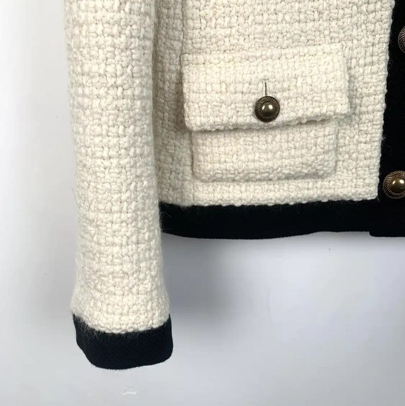 Yves Saint Laurent Saint Laurent Beige Ladies Cardigan 0089 Size XS / US 0-2 / IT 36-38 - 4 Thumbnail