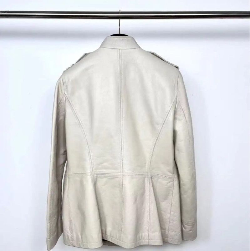 Yves Saint Laurent YSL White Women's Jacket Size M 0089 Size M / US 6-8 / IT 42-44 - 2 Thumbnail