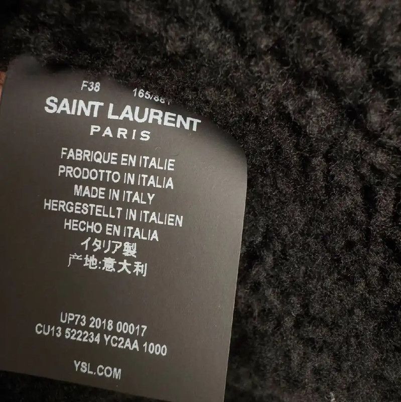 Yves Saint Laurent YSL Black Women's Coat Size S 0089 Size S / US 4 / IT 40 - 4 Thumbnail