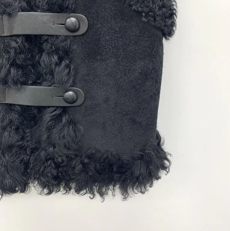 Yves Saint Laurent YSL Black Women's Jacket with Fur Trim 0089 Size S / US 4 / IT 40 - 4 Thumbnail